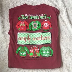 Simple Southern Christmas Long Sleeve T